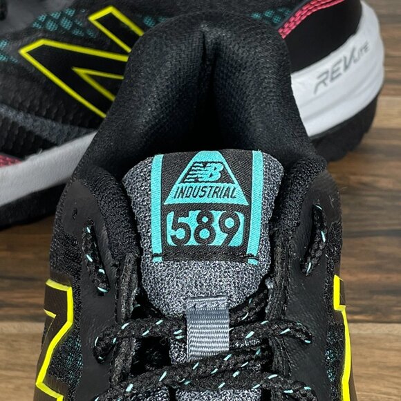 New Balance 589v1 Womens Size 8.5 Shoes Gray Black Composite Toe Work Sneaker - Picture 12 of 15